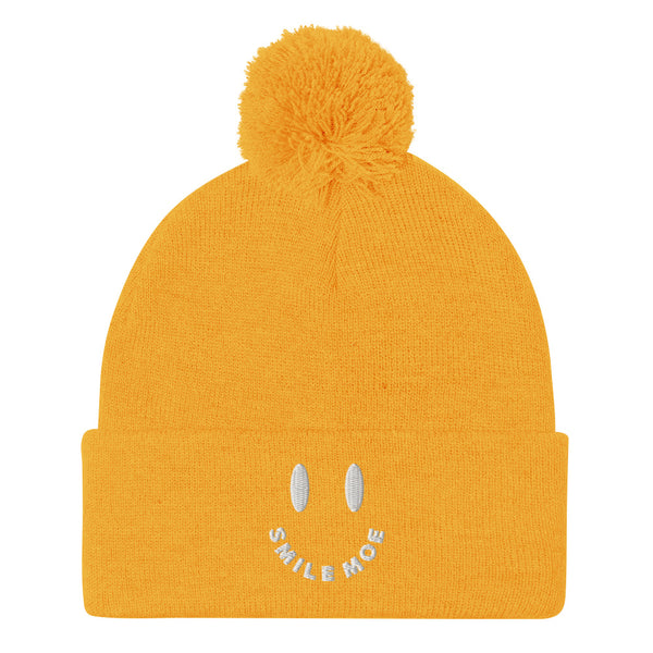 "OUT MY MIND" Pom-Pom Beanie