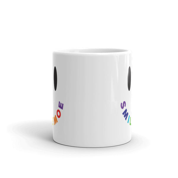 "SMILE MOE" White Glossy Mug